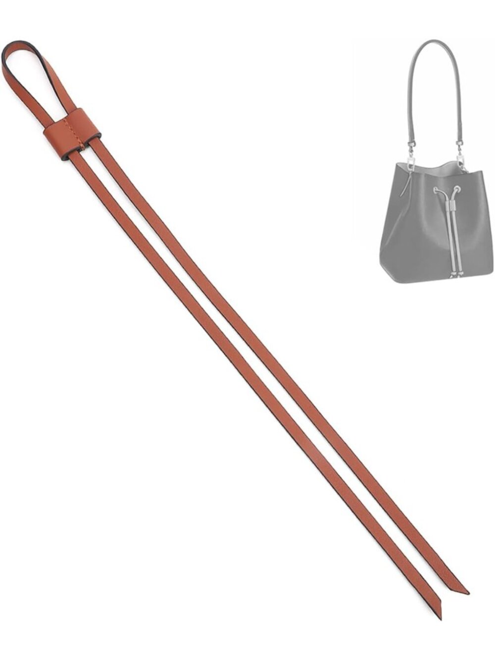 Genuine Vachetta Leather Drawstring Replacement for Bucket Bags & Backpacks